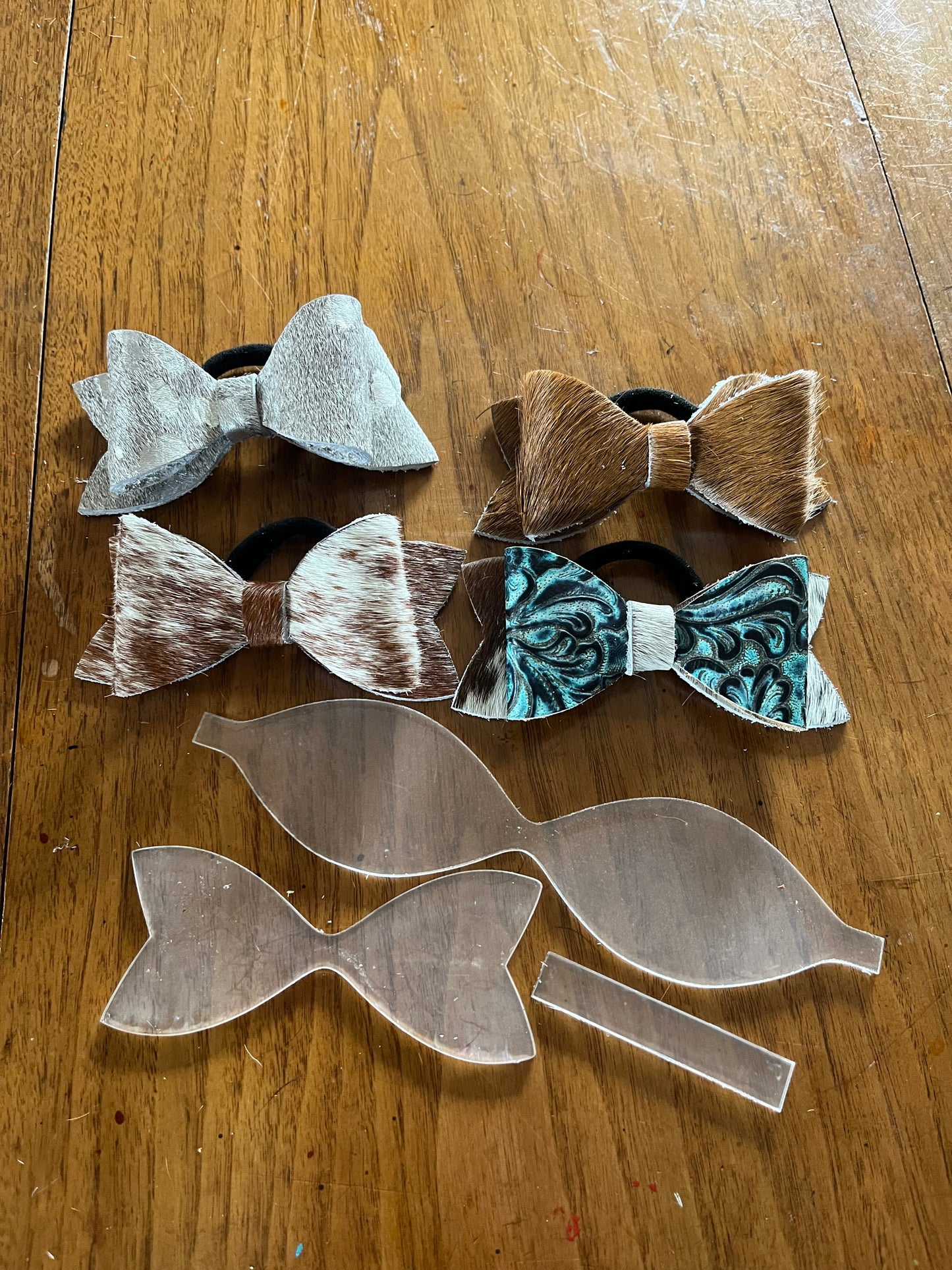 Leather Bow Acrylic Template