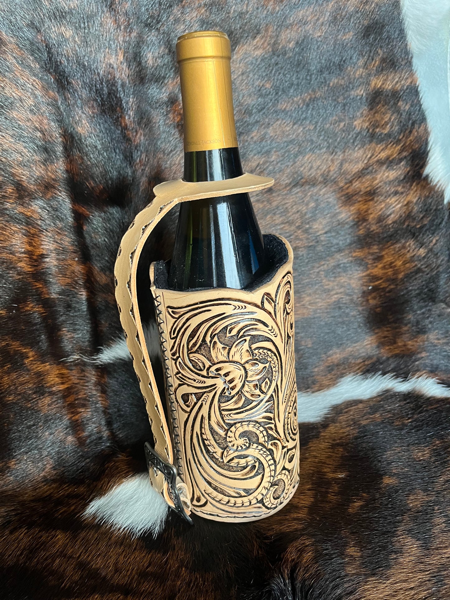 Tooling Pattern for Wine Bottle Tote