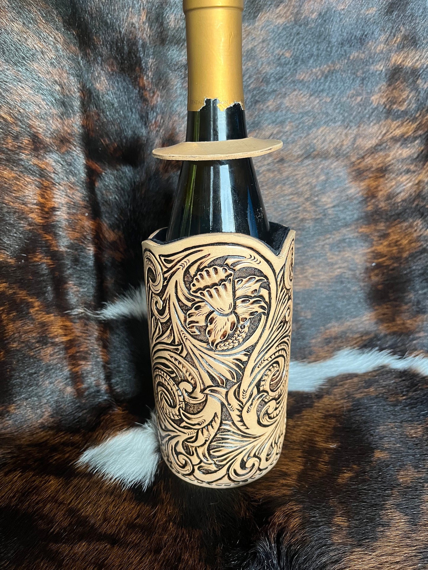 Tooling Pattern for Wine Bottle Tote