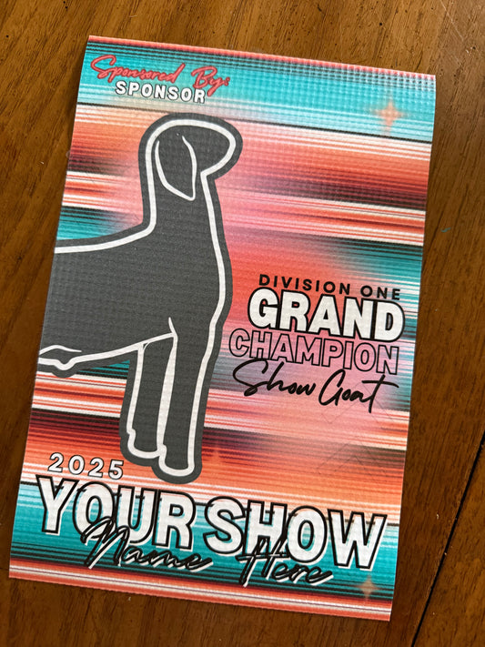 Serape Livestock Show Banner