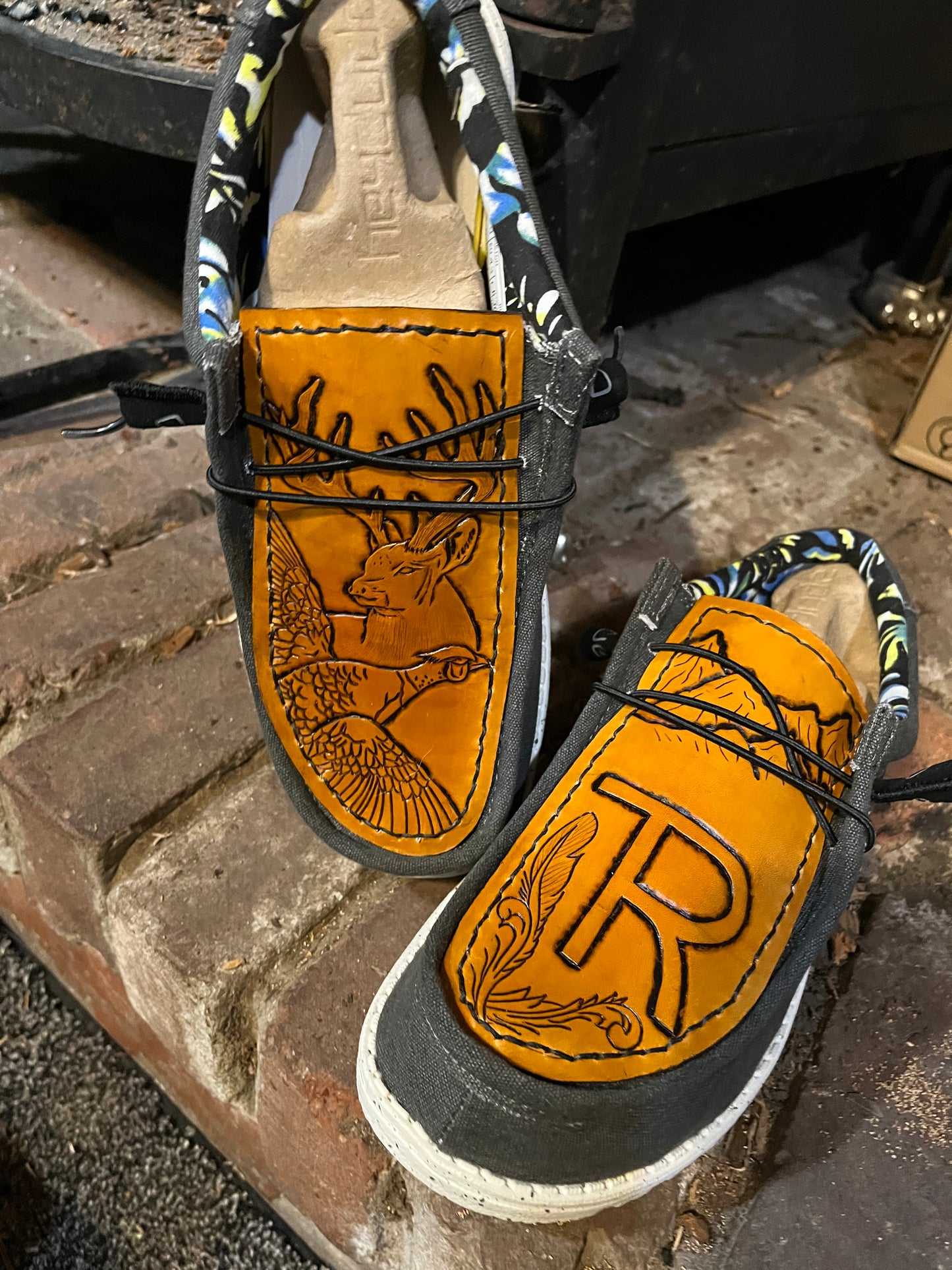 Custom tooled Shoes