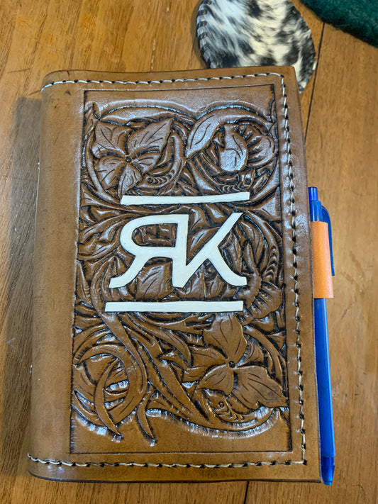 A6 Hand tooled Notebook