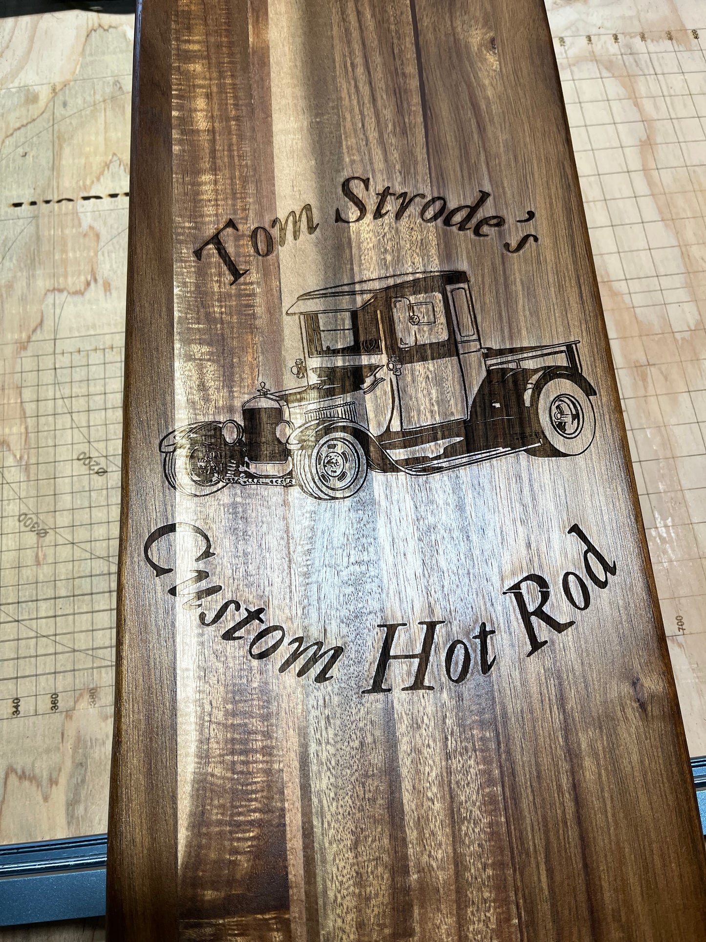 Custom Acacia wood grazing boards
