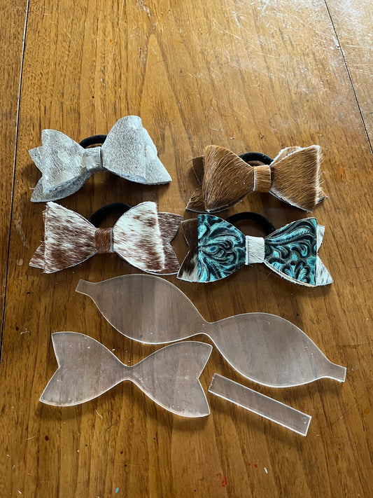 Leather Bow Acrylic Template