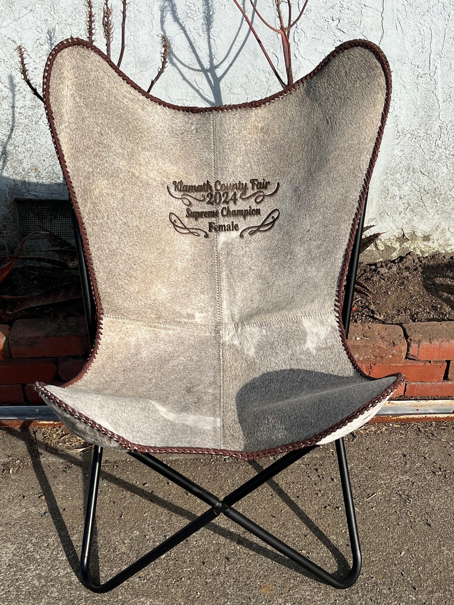 Cowhide Butterfly Chair