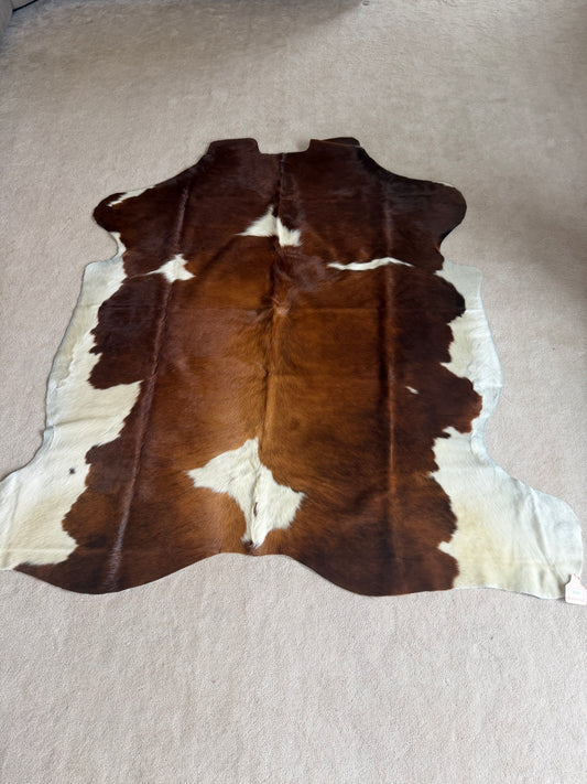 Hide #001 Red Tri-Colored Cowhide Rental