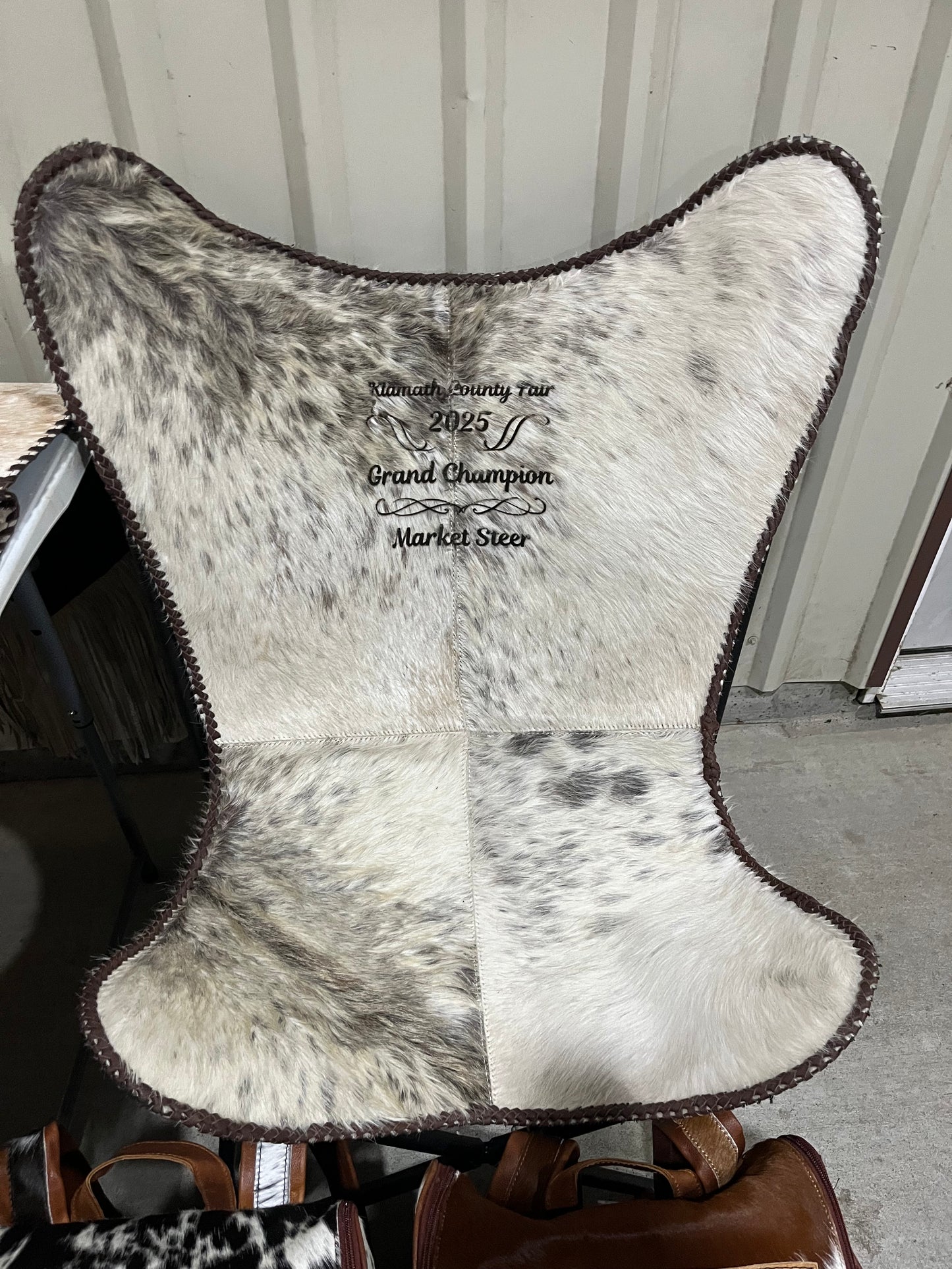 Cowhide Butterfly Chair