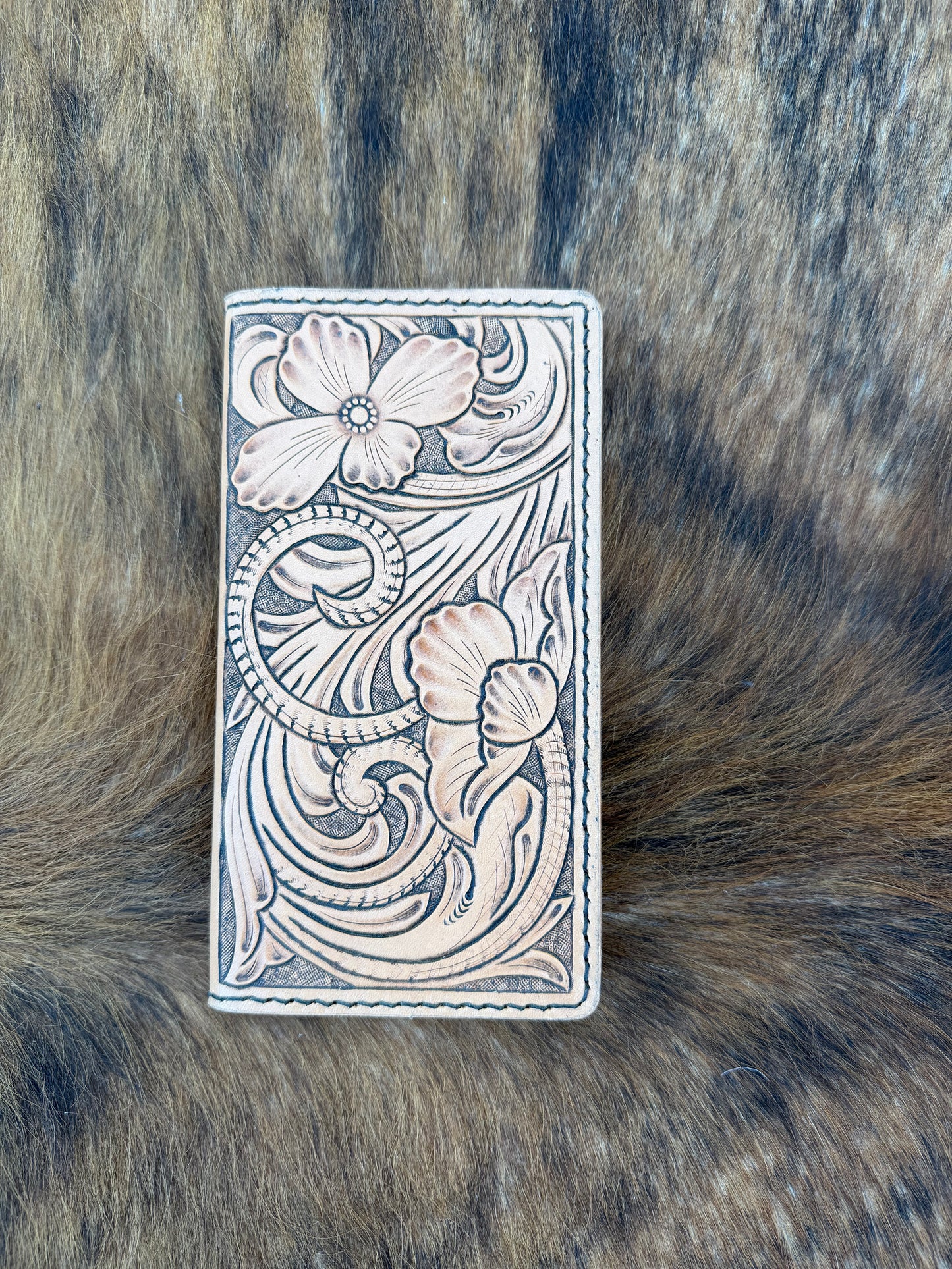 Hand Tooled Roper Wallet