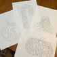 Scrollwork Coloring page packs