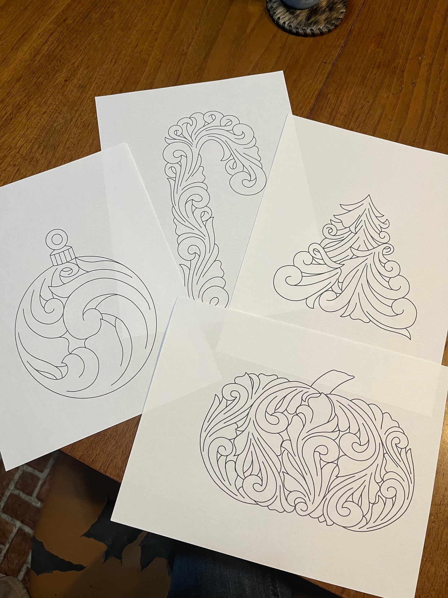 Scrollwork Coloring page packs