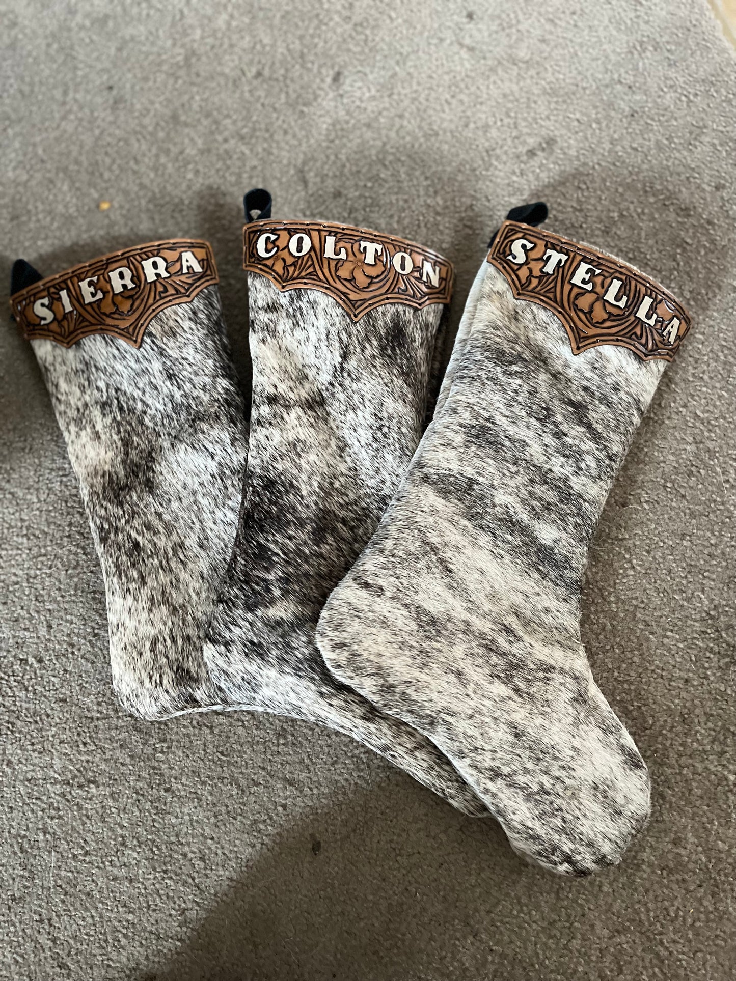 Cowhide stocking kits