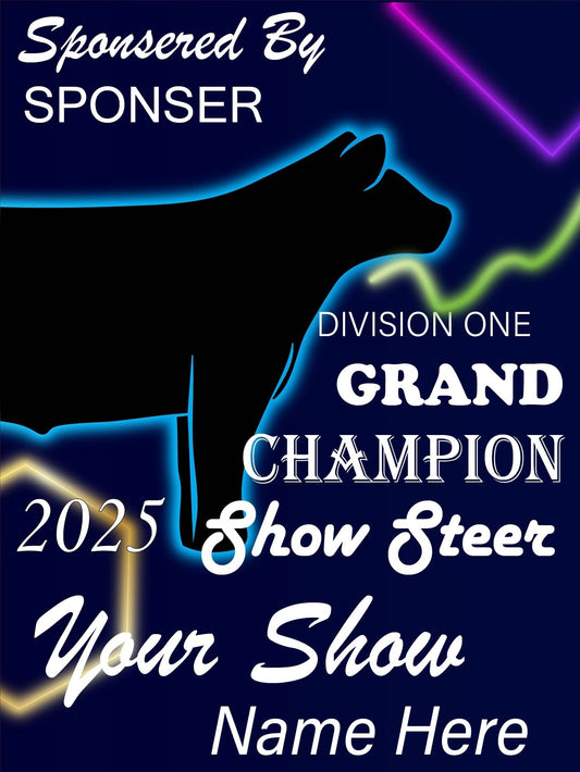 Neon Nights Livestock Show Banner