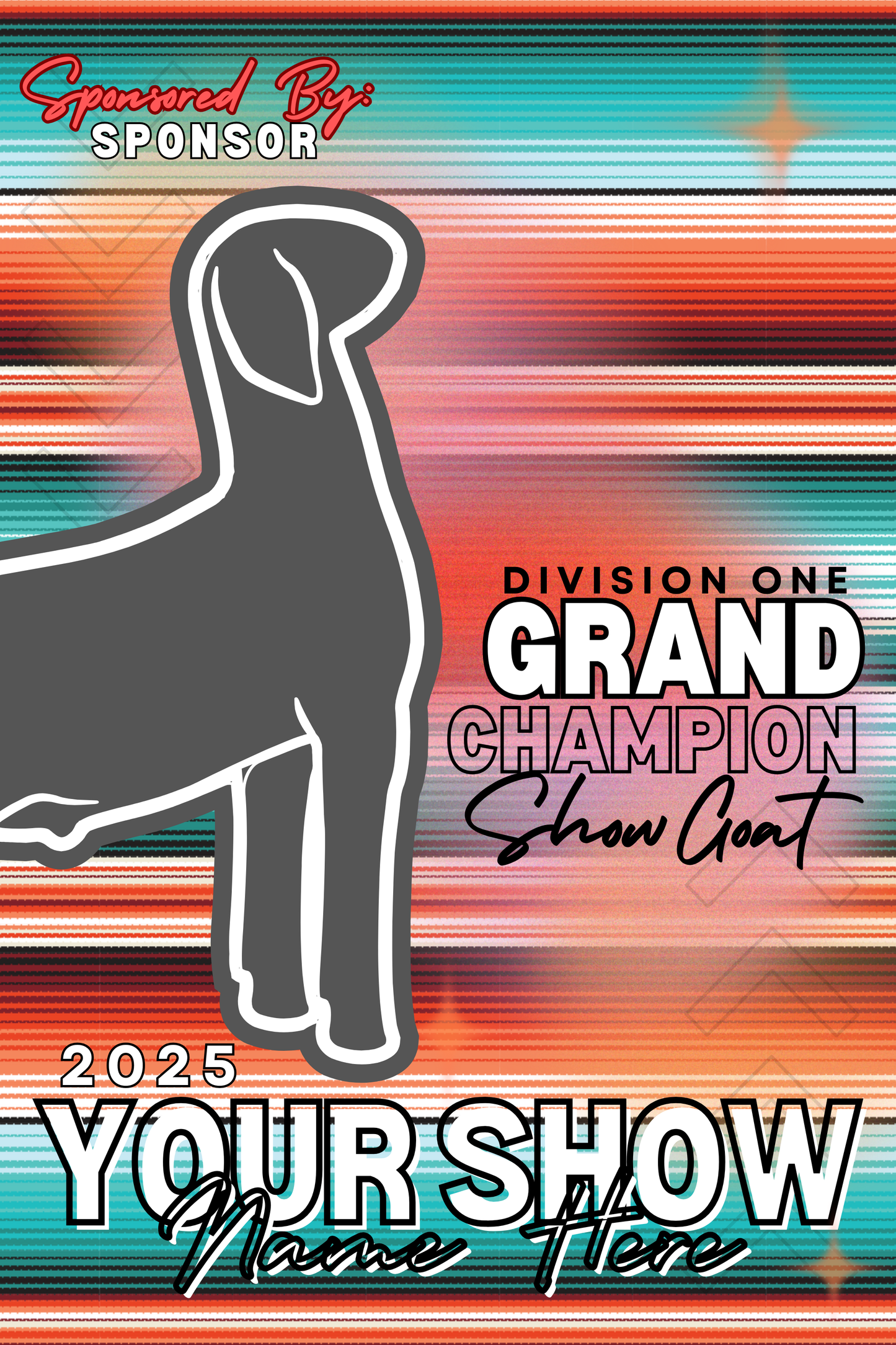 Serape Livestock Show Banner