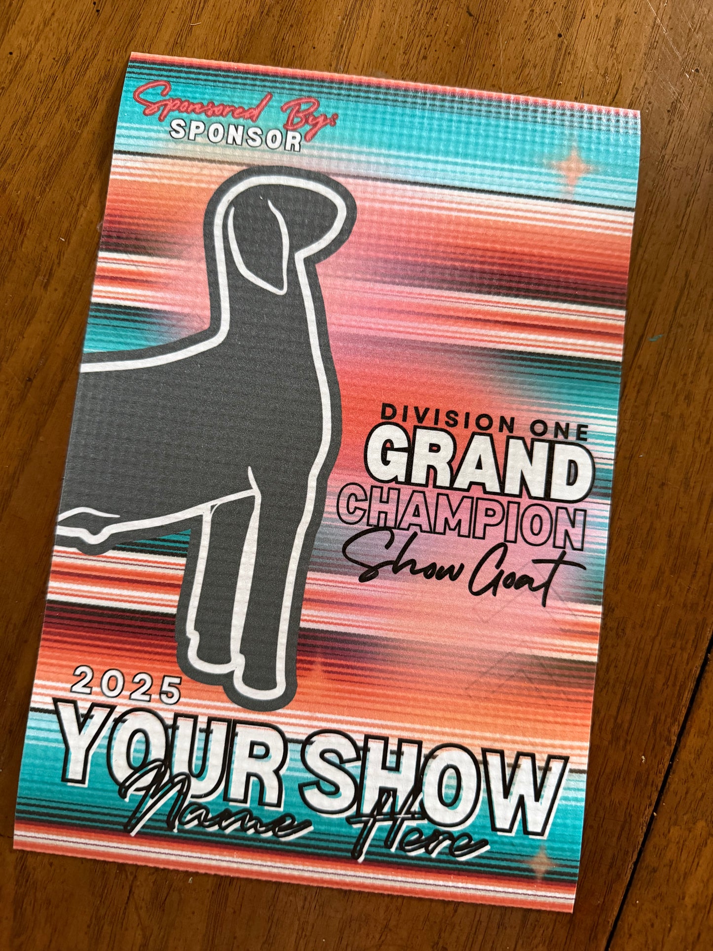 Serape Livestock Show Banner