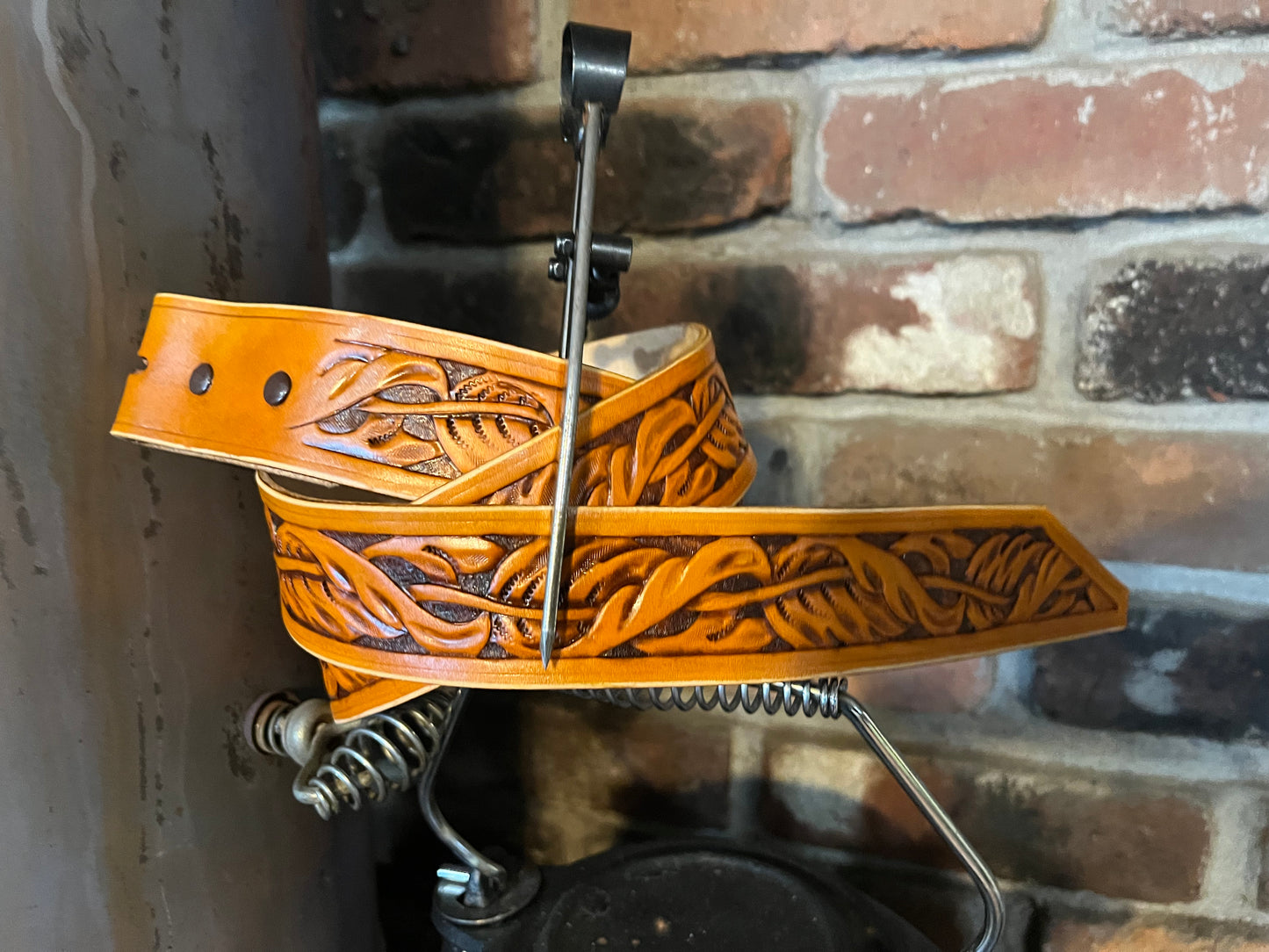 Handtooled belt