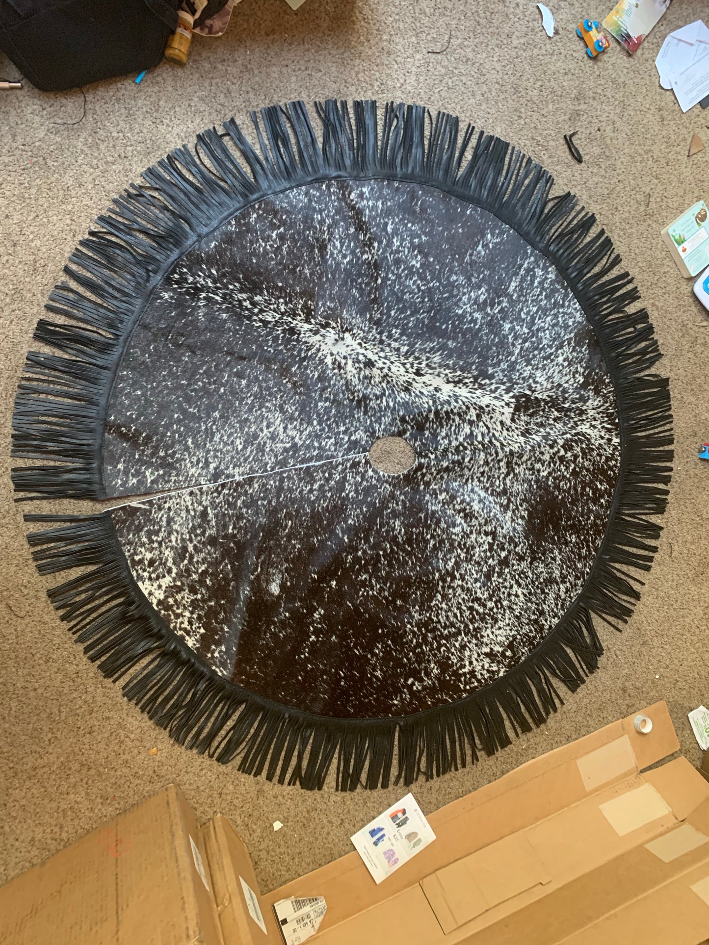 Cowhide Tree Skirt