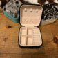 Cowhide topped Travel jewelry box