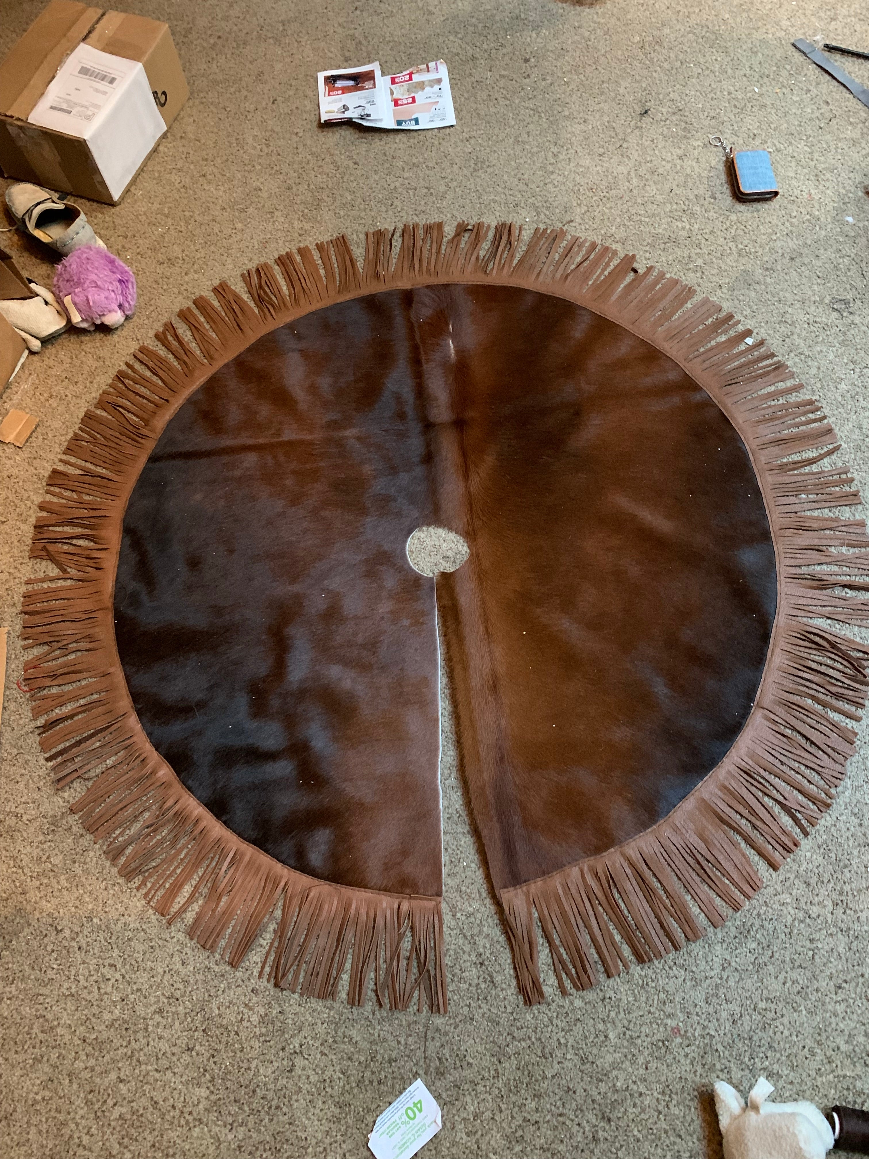 Cowhide Tree Skirt