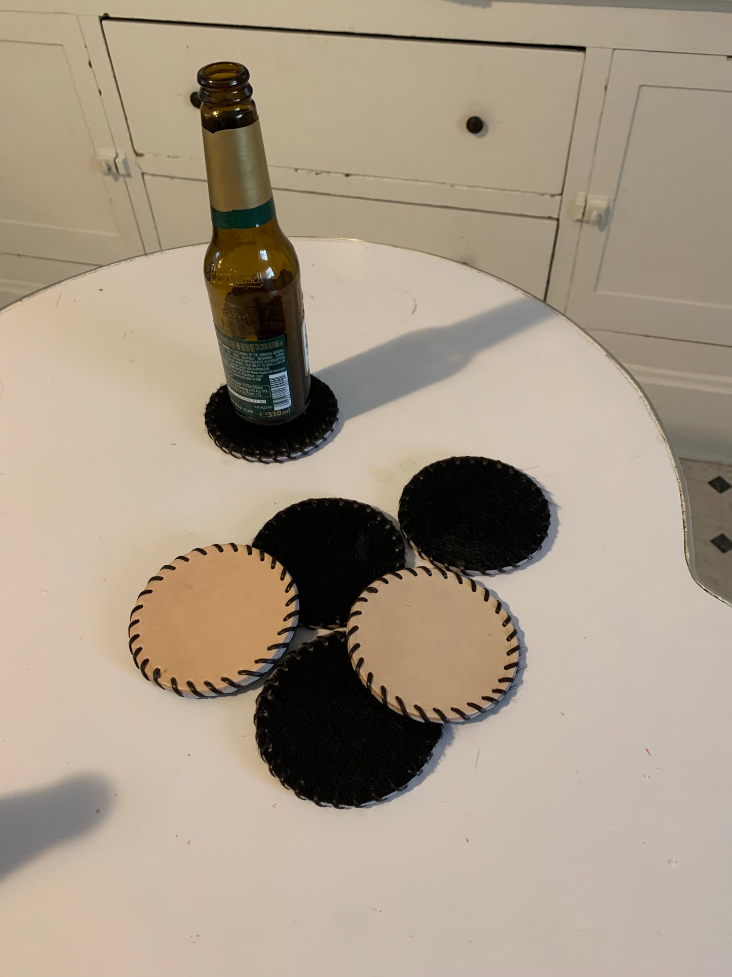 Cowhide Coasters