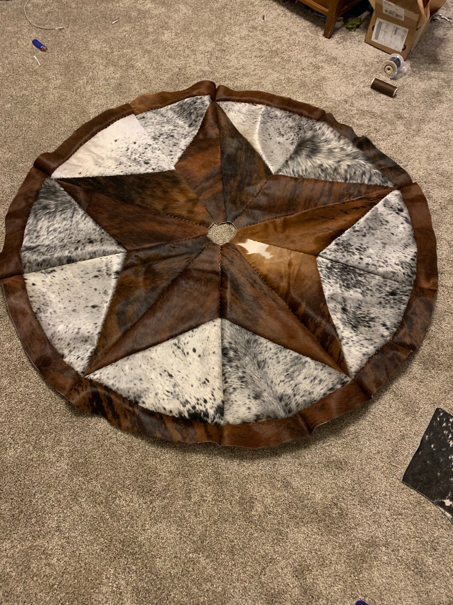 Cowhide Tree Skirt