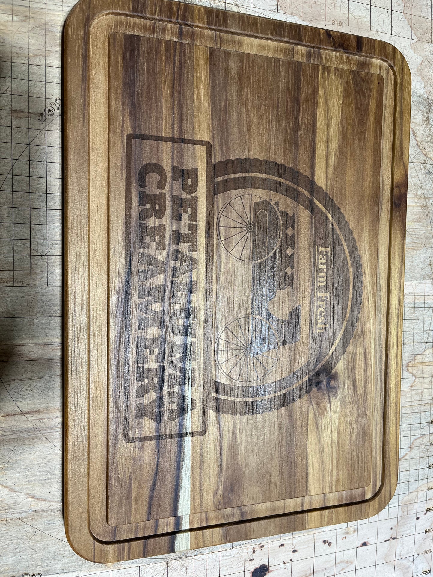 Custom Teakwood cutting board