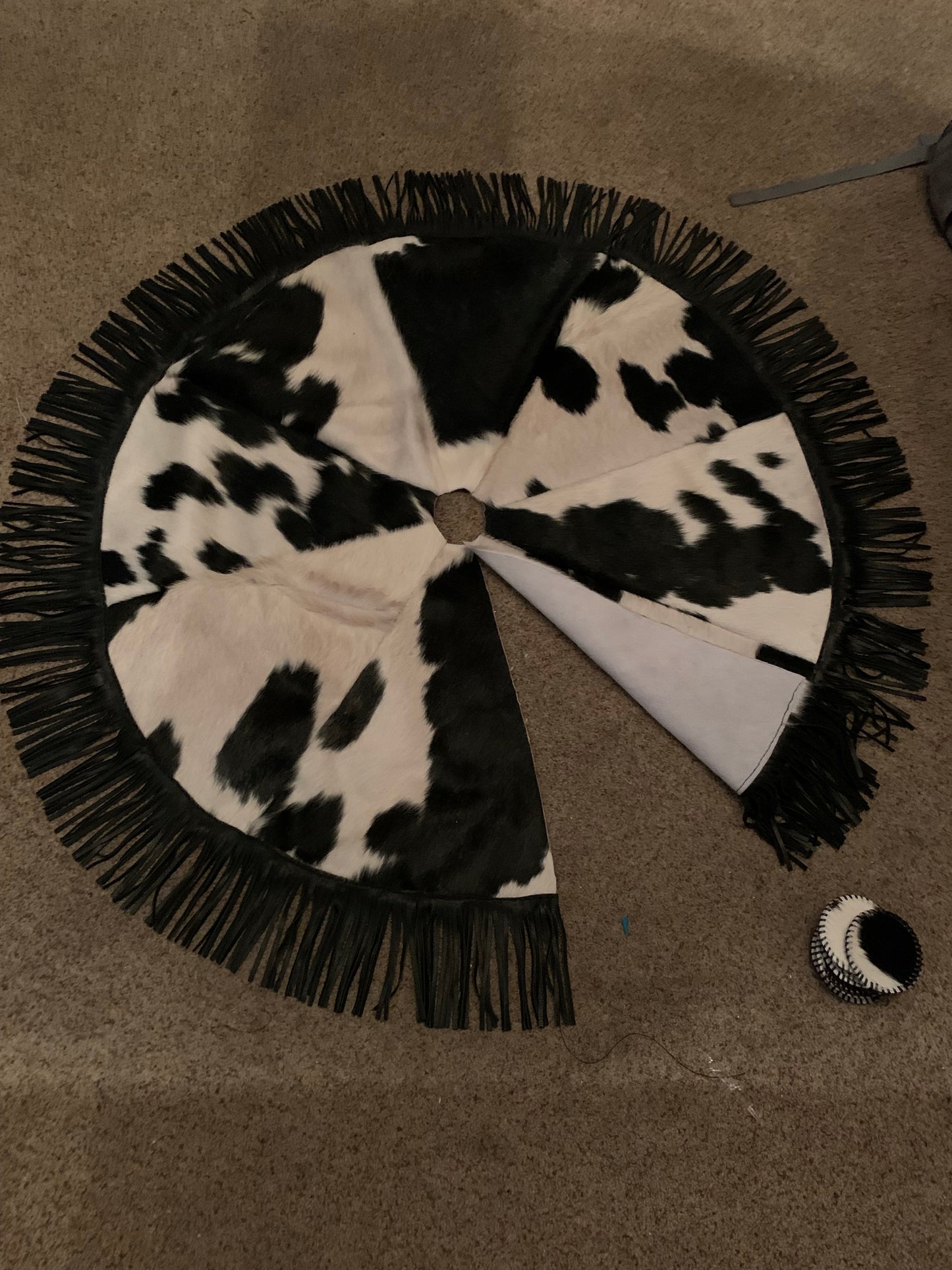 Cowhide Tree Skirt